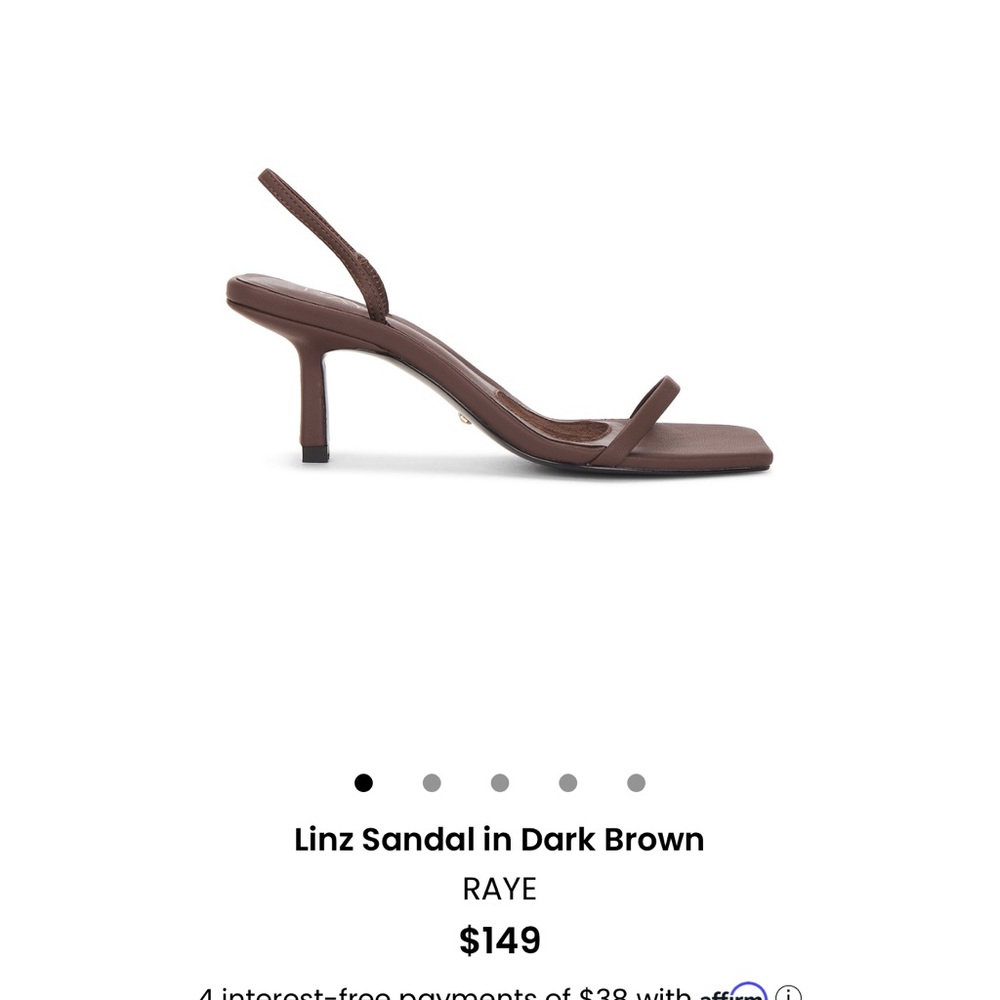 RAYE Dark Brown Linz Sandal